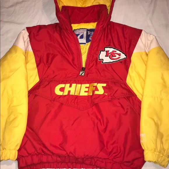 logo 7 Other - Vintage Kansas City Chiefs Coat Logo 7 Embroidered